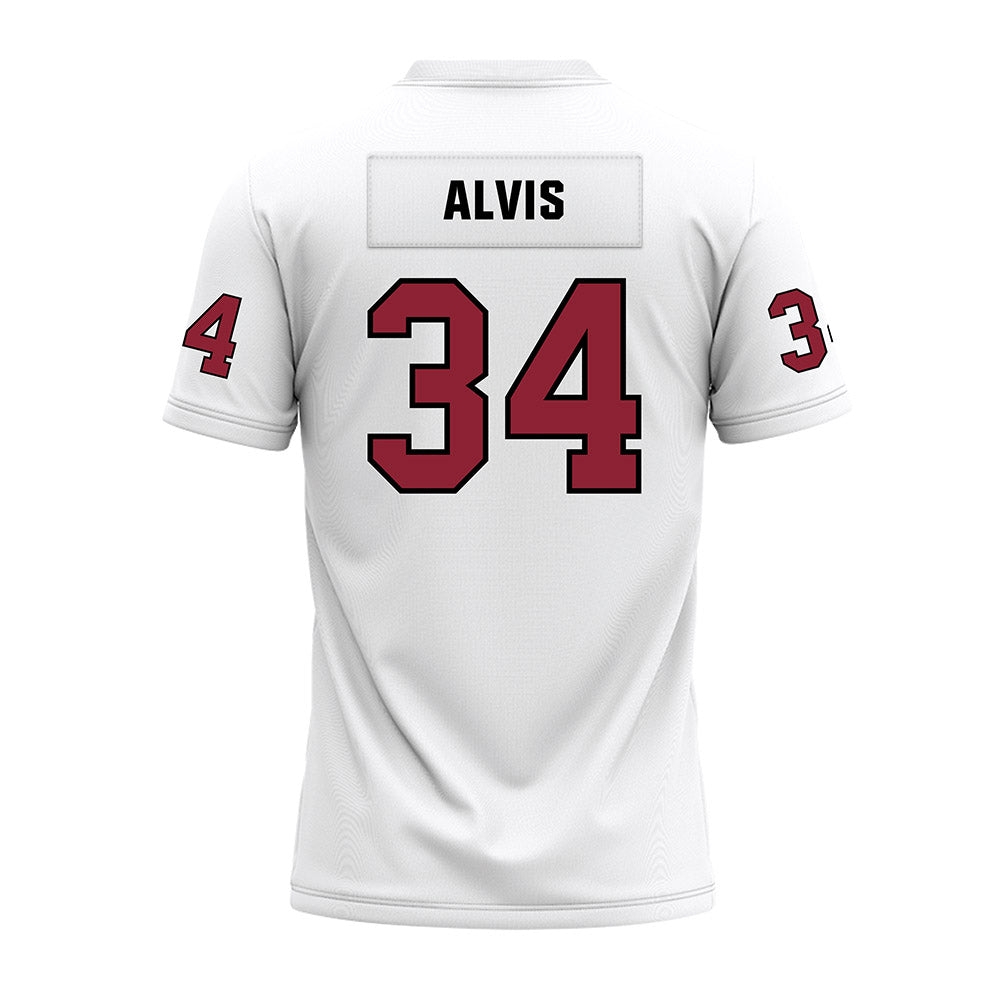 Troy - NCAA Football : Jeremiah Alvis - White Premium Football Jersey-1