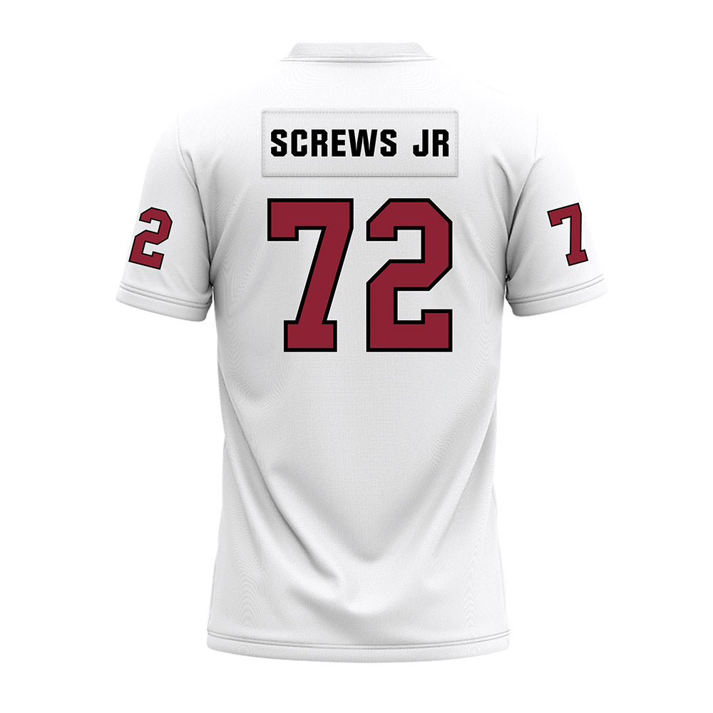 Troy - NCAA Football : Patrick Screws Jr - White Premium Football Jersey-1