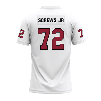Troy - NCAA Football : Patrick Screws Jr - White Premium Football Jersey-1