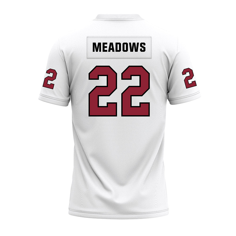 Troy - NCAA Football : Tae Meadows - White Premium Football Jersey-1