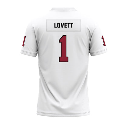 Troy - NCAA Football : Jordan Lovett - White Premium Football Jersey-1