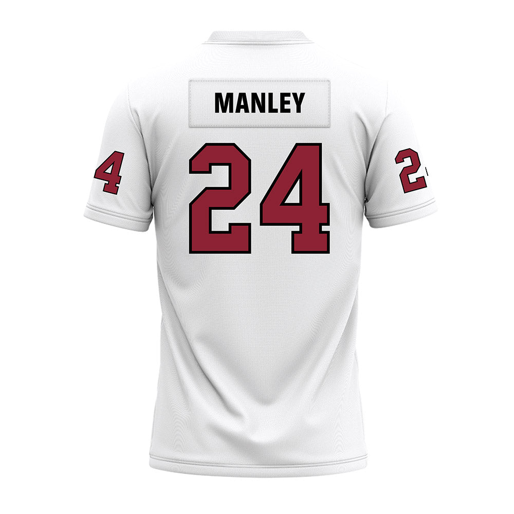 Troy - NCAA Football : Kinnick Manley - White Premium Football Jersey-1