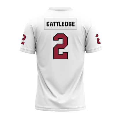 Troy - NCAA Football : Steven Cattledge - White Premium Football Jersey-1
