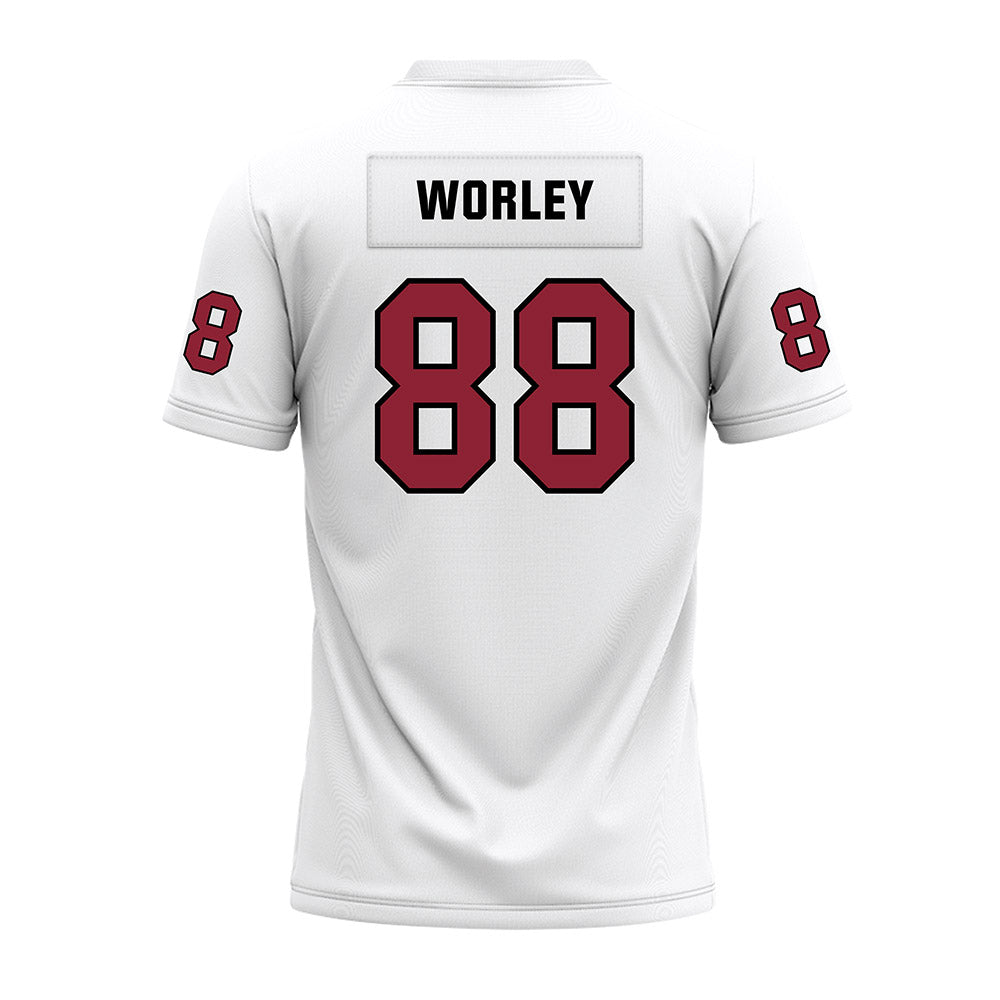 Troy - NCAA Football : Jackson Worley - White Premium Football Jersey-1
