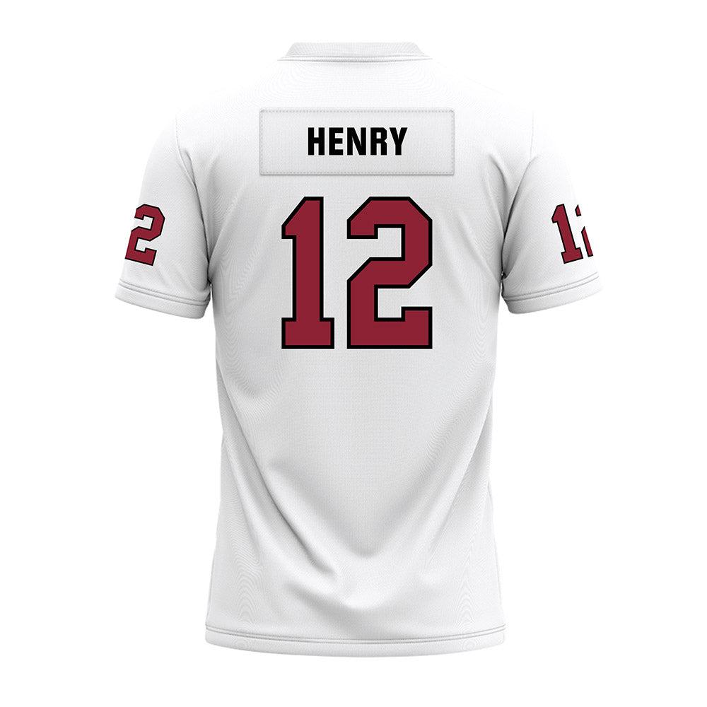 Troy - NCAA Football : Trent Henry - White Premium Football Jersey-1