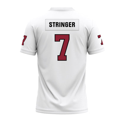 Troy - NCAA Football : Jordan Stringer - White Premium Football Jersey