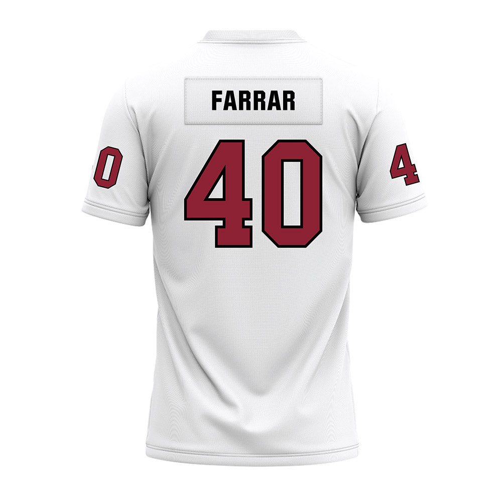 Troy - NCAA Football : Joe Farrar - White Premium Football Jersey