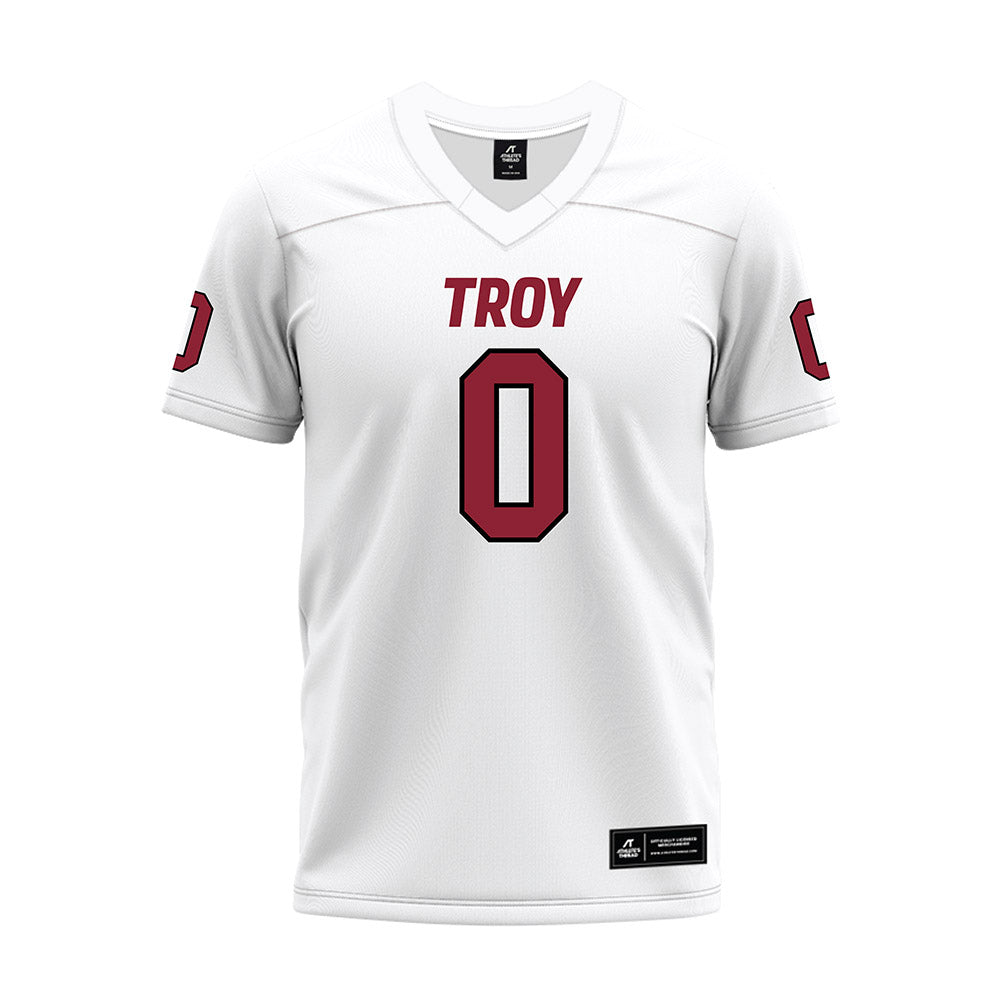 Troy - NCAA Football : Jah-Mal Williams - White Premium Football Jersey-0