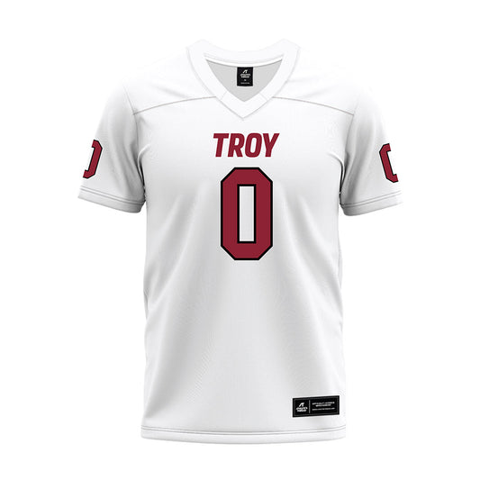 Troy - NCAA Football : Jah-Mal Williams - White Premium Football Jersey-0
