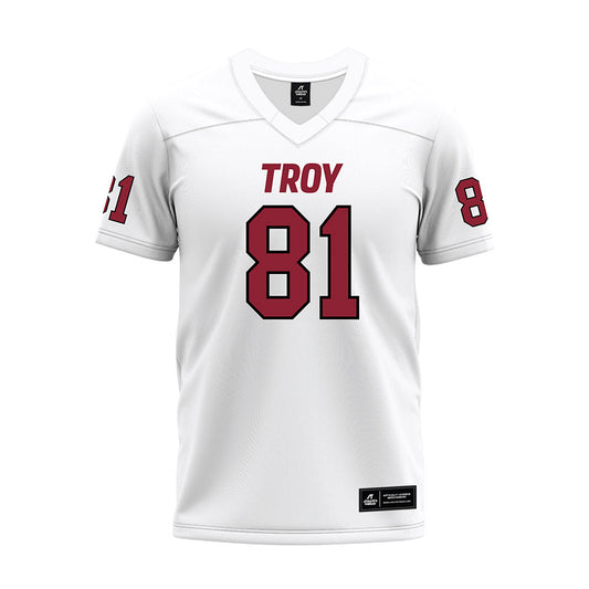 Troy - NCAA Football : Robert Bruce - White Premium Football Jersey