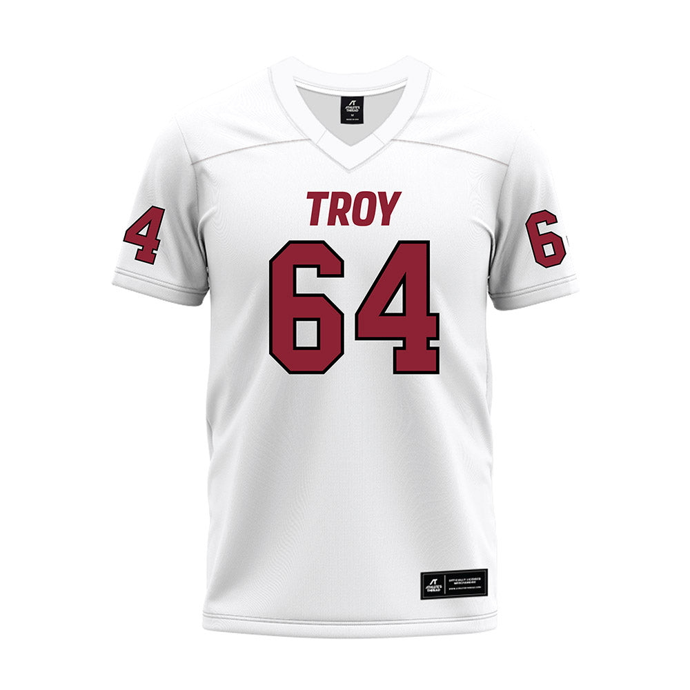 Troy - NCAA Football : Ricky Timbers Jr - White Premium Football Jersey-0