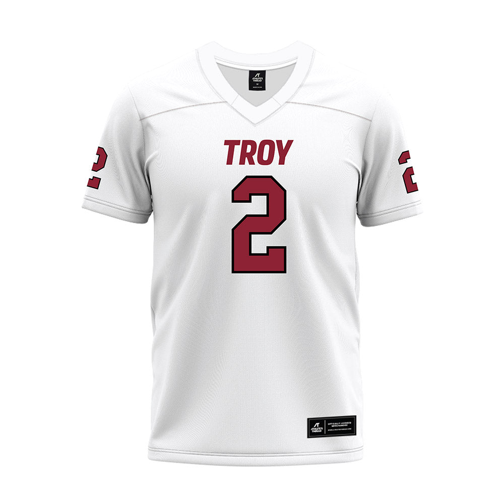 Troy - NCAA Football : Steven Cattledge - White Premium Football Jersey-0