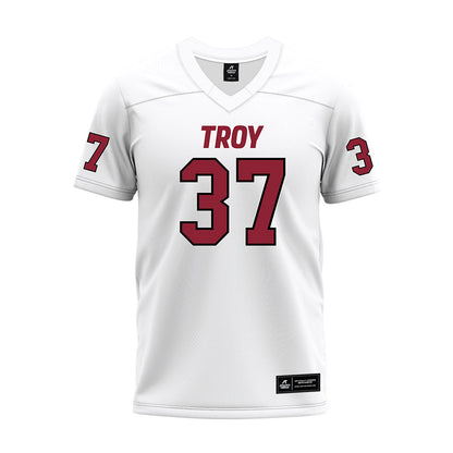 Troy - NCAA Football : Jalen Peterson - White Premium Football Jersey-0