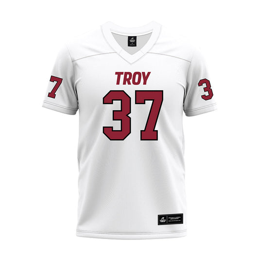 Troy - NCAA Football : Jalen Peterson - White Premium Football Jersey-0