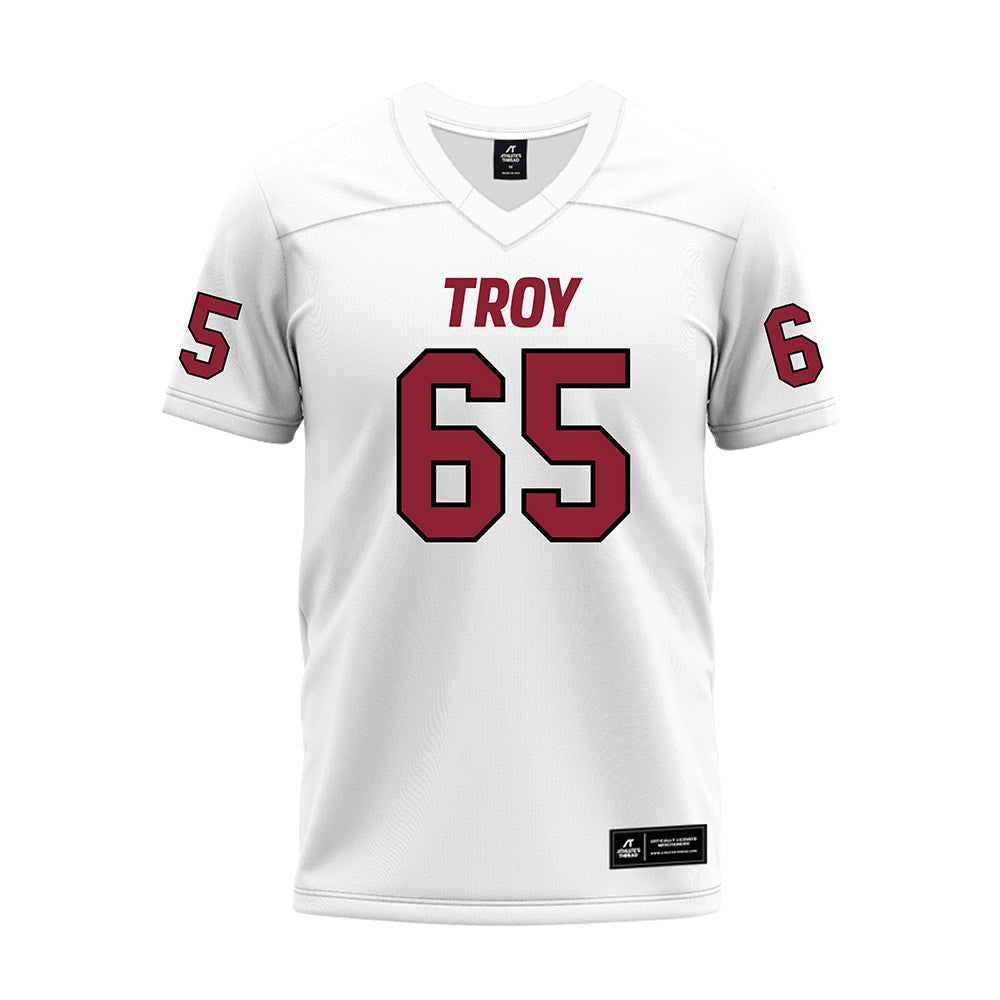 Troy - NCAA Football : Tyler Cappi - White Premium Football Jersey