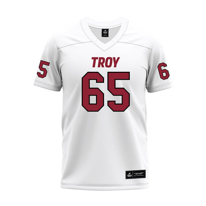 Troy - NCAA Football : Tyler Cappi - White Premium Football Jersey