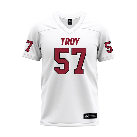 Troy - NCAA Football : Noah Mercer - White Premium Football Jersey-0