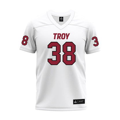 Troy - NCAA Football : Antonious Steele - White Premium Football Jersey-0