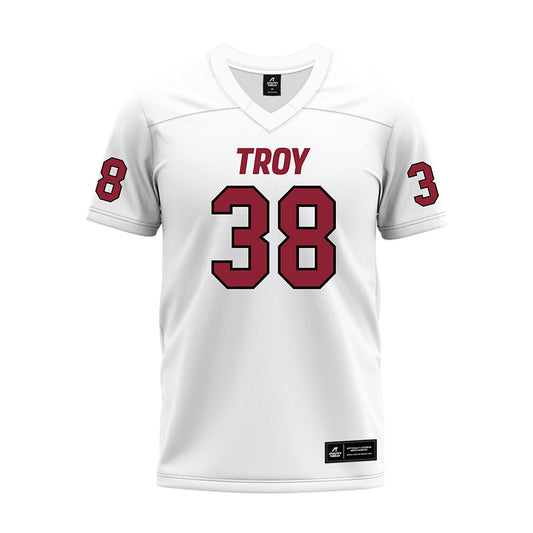 Troy - NCAA Football : Antonious Steele - White Premium Football Jersey-0