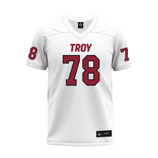 Troy - NCAA Football : Billy Gilmore - White Premium Football Jersey