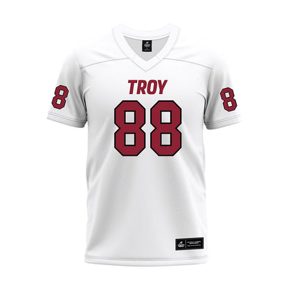 Troy - NCAA Football : Jackson Worley - White Premium Football Jersey-0