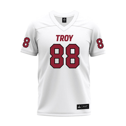 Troy - NCAA Football : Jackson Worley - White Premium Football Jersey-0