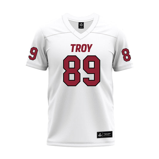 Troy - NCAA Football : Trae Swartz - White Premium Football Jersey-0