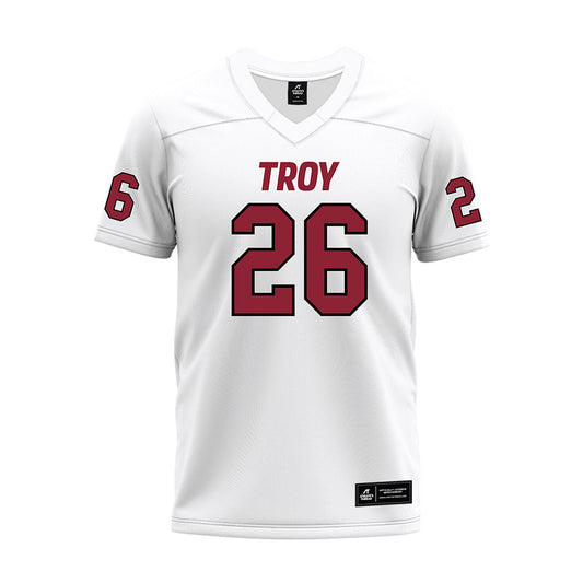 Troy - NCAA Football : Dewhitt Betterson - White Premium Football Jersey