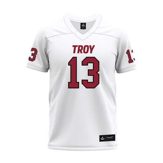 Troy - NCAA Football : Ky Mcnulty - White Premium Football Jersey-0