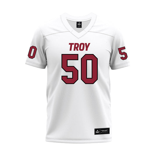Troy - NCAA Football : RJ Shamberger - White Premium Football Jersey-0