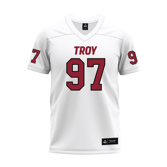 Troy - NCAA Football : Kenny Reedy Jr - White Premium Football Jersey