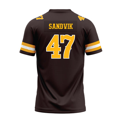 Wyoming - NCAA Football : Erik Sandvik - Premium Football Jersey