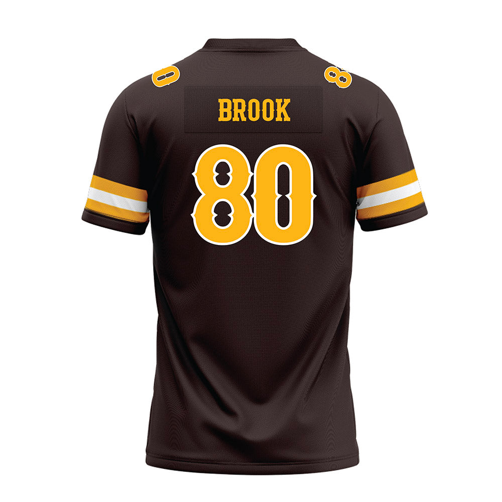 Wyoming - NCAA Football : Cade Brook - Brown Premium Football Jersey-1