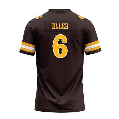 Wyoming - NCAA Football : Evan Eller - Brown Premium Football Jersey-1