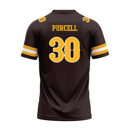Wyoming - NCAA Football : Lafai Purcell - Brown Premium Football Jersey-1