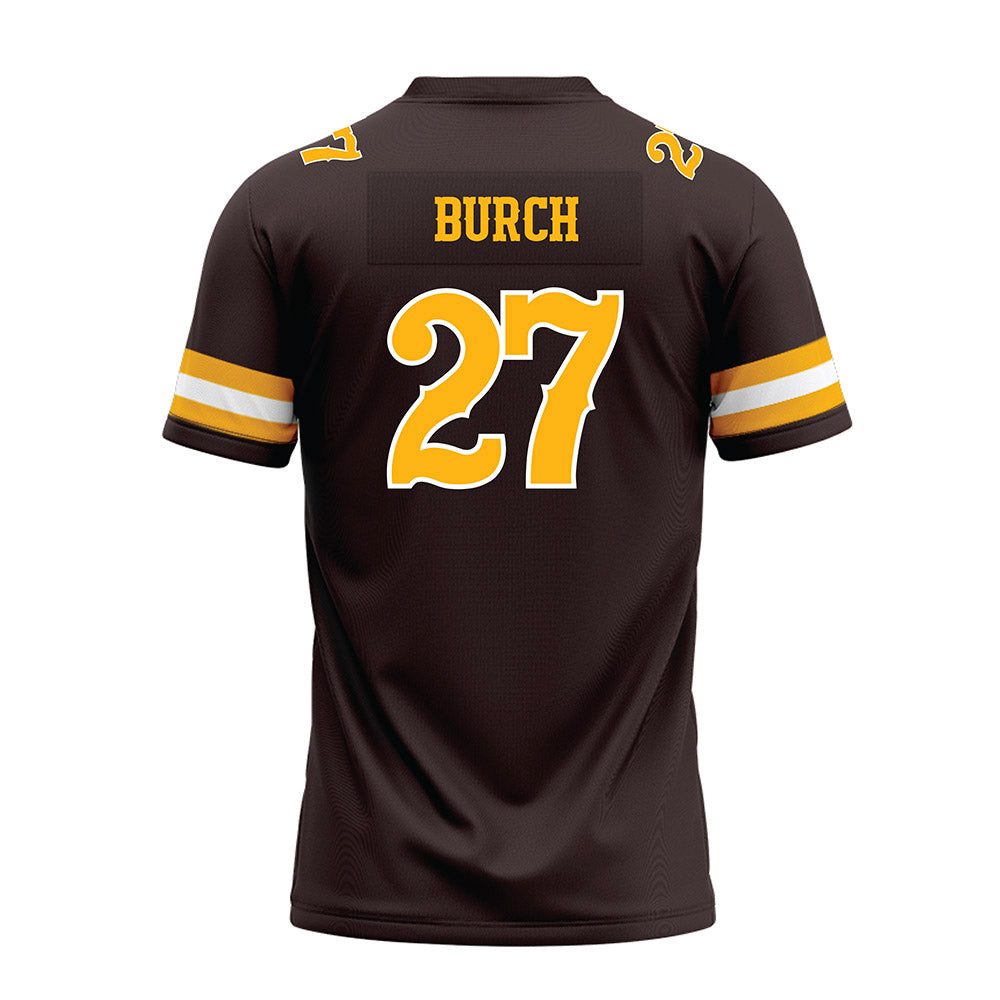 Wyoming - NCAA Football : Dontae Burch - Brown Premium Football Jersey-1
