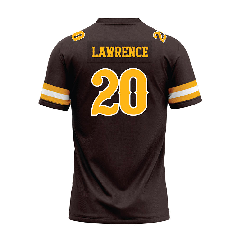Wyoming - NCAA Football : Jaden Lawrence - Brown Premium Football Jersey-1