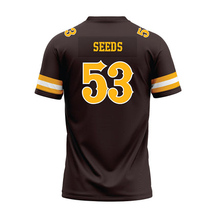 Wyoming - NCAA Football : Tegen Seeds - Brown Premium Football Jersey-1