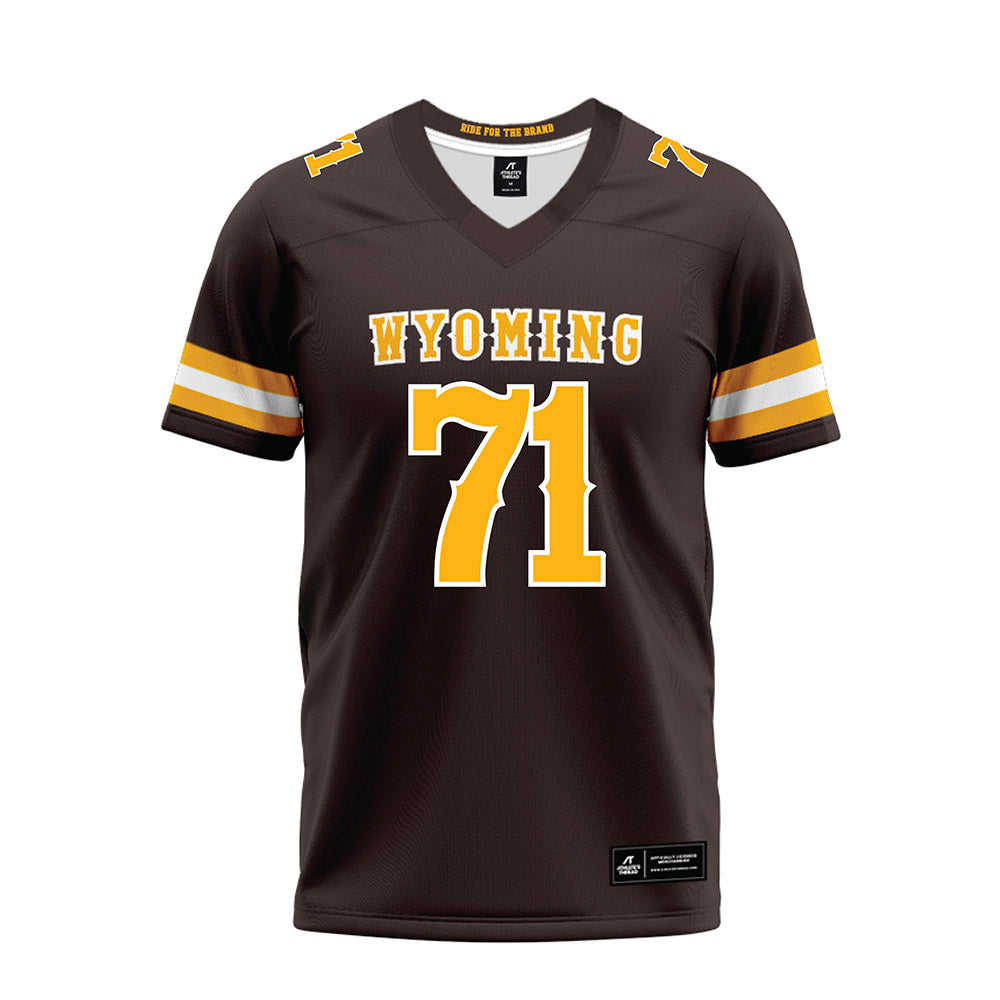 Wyoming - NCAA Football : Jake Davies - Premium Football Jersey