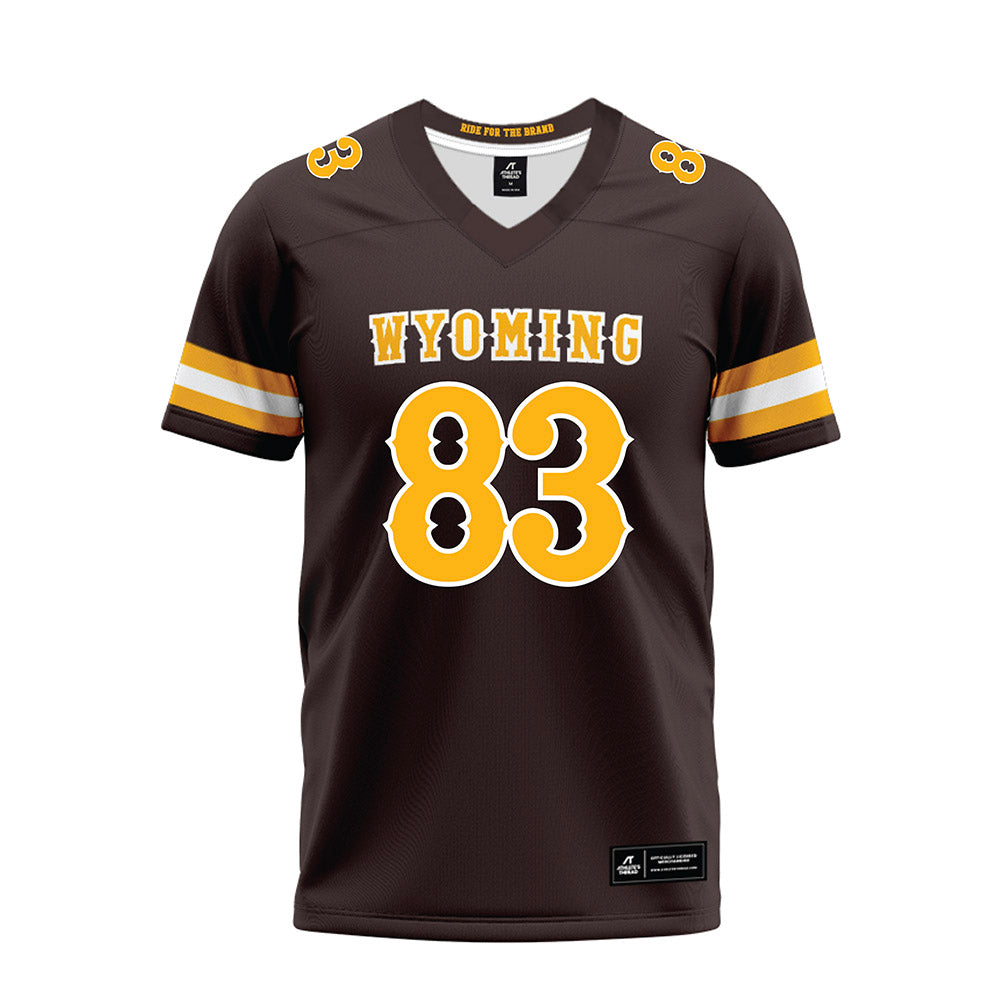 Wyoming - NCAA Football : Kyle Frendt - Brown Premium Football Jersey-0