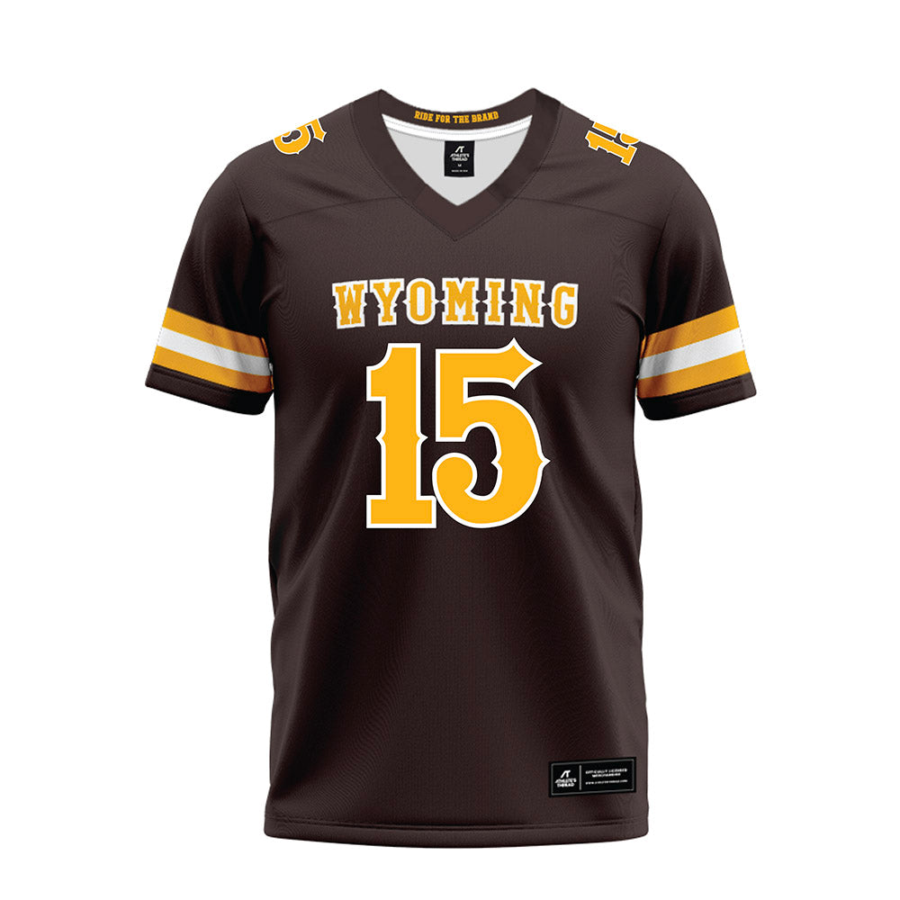 Wyoming - NCAA Football : David Leonard - Premium Football Jersey