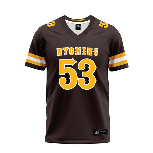 Wyoming - NCAA Football : Tegen Seeds - Brown Premium Football Jersey-0