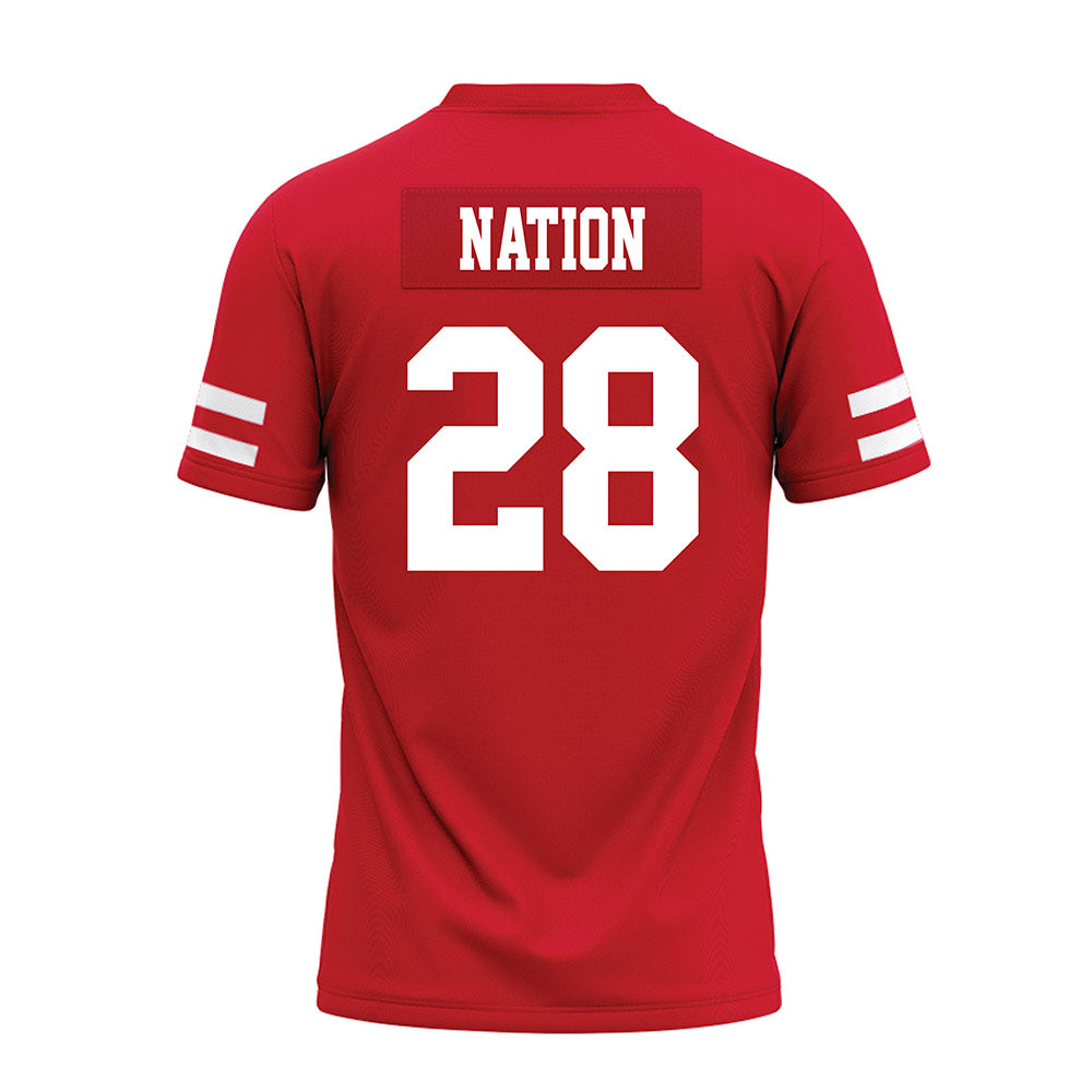 Nebraska - NCAA Football : Ethan Nation - Premium Football Jersey