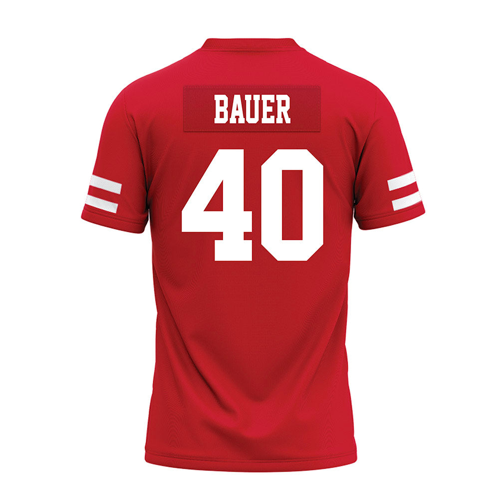 Nebraska - NCAA Football : Rowdy Bauer - Premium Football Jersey