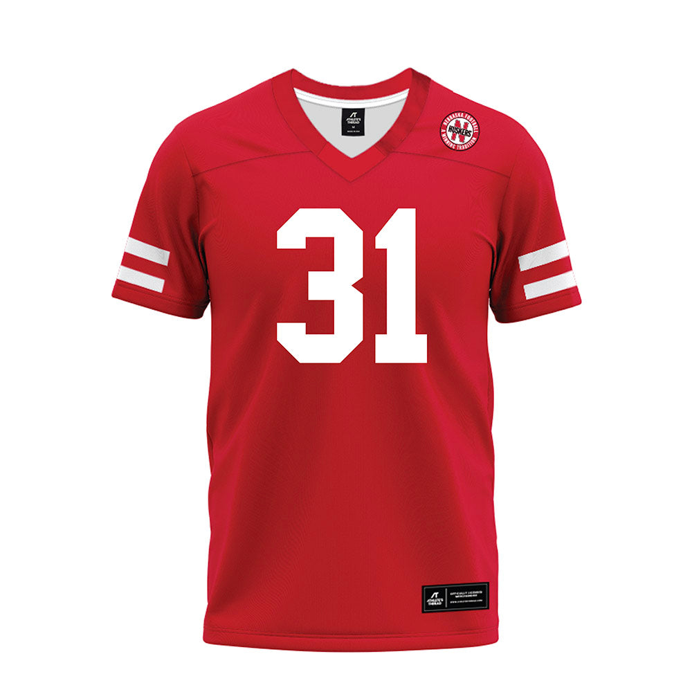 Nebraska - NCAA Football : Ryker Evans - Premium Football Jersey