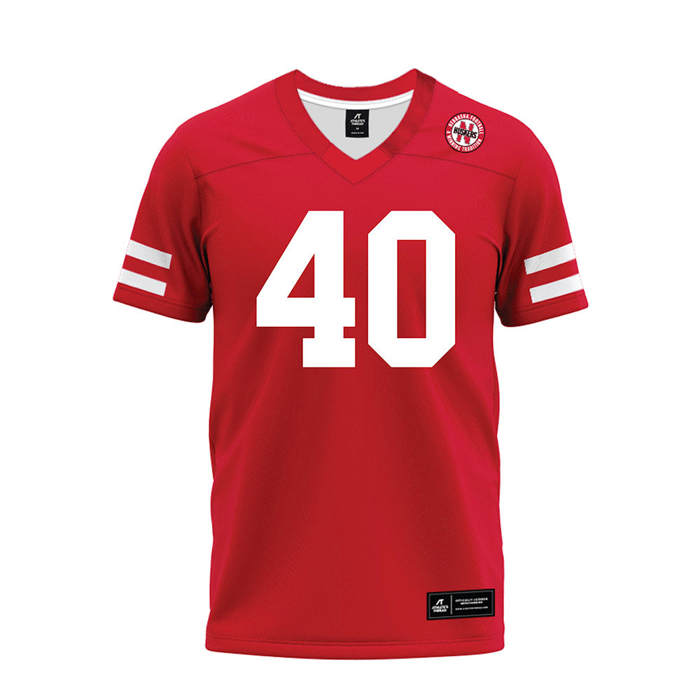 Nebraska - NCAA Football : Rowdy Bauer - Premium Football Jersey