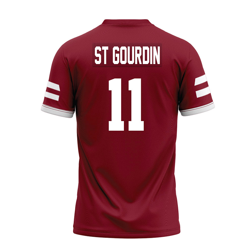 UMass - NCAA Football : Leonard St Gourdin - Premium Football Jersey-1