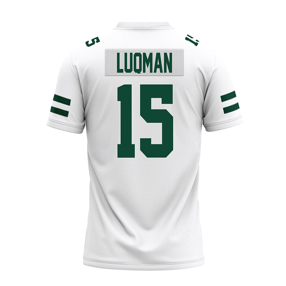 Ohio - NCAA Football : Anas Luqman - White Premium Football Jersey-1