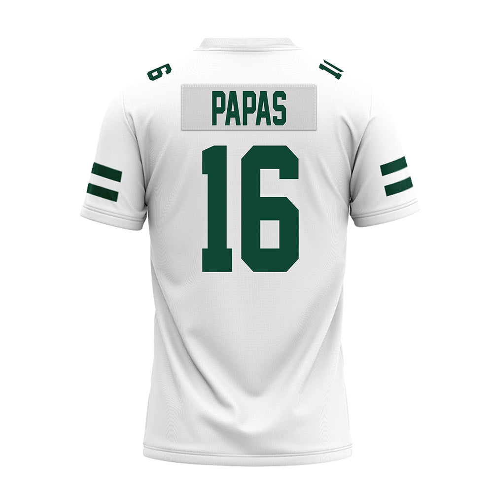 Ohio - NCAA Football : Matthew Papas - White Premium Football Jersey-1