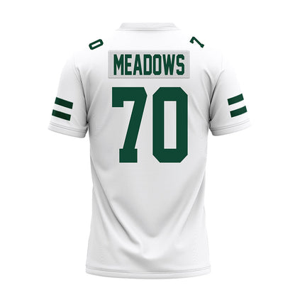 Ohio - NCAA Football : Brennan Meadows - White Premium Football Jersey